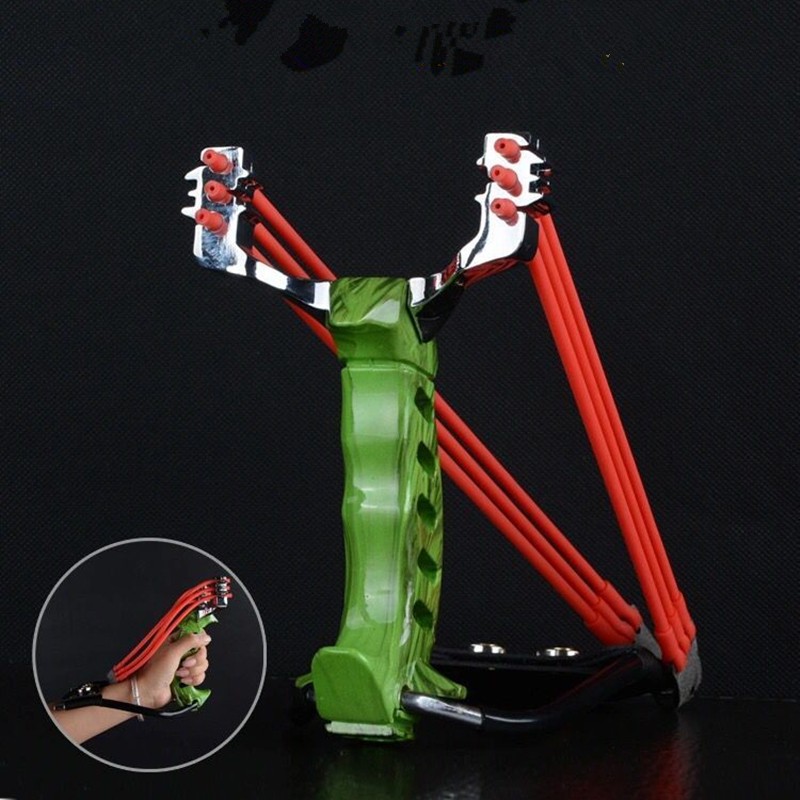 Green Slingshot Fishing Kit with Reel