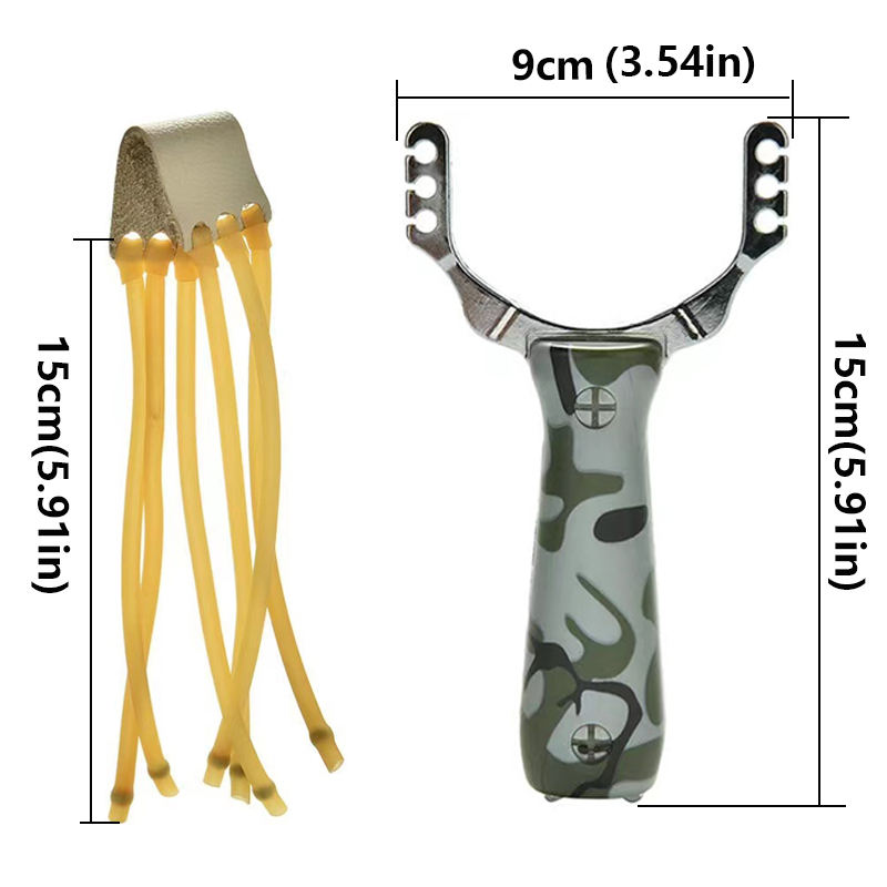 Aluminium Alloy Slingshot with Wood-Effect or Natural Finish thumbnail 3