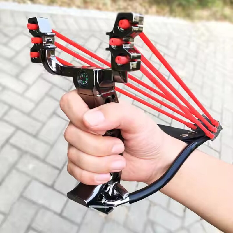 Folding Reinforced-Plastic Slingshot with Wrist Rest thumbnail 4