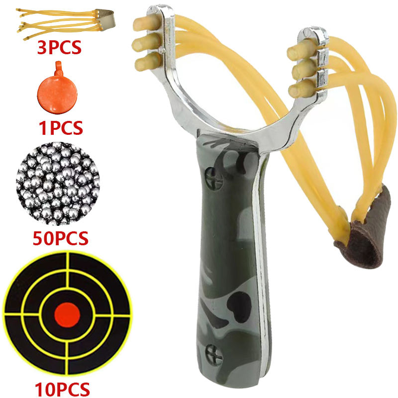 Aluminium Alloy Slingshot with Wood-Effect or Natural Finish thumbnail 2