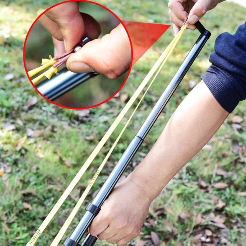 Telescopic Slingshot with Red Laser thumbnail 2
