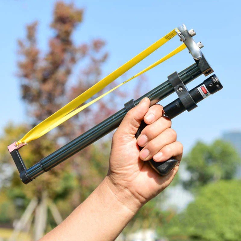 Telescopic Slingshot with Red Laser thumbnail 5